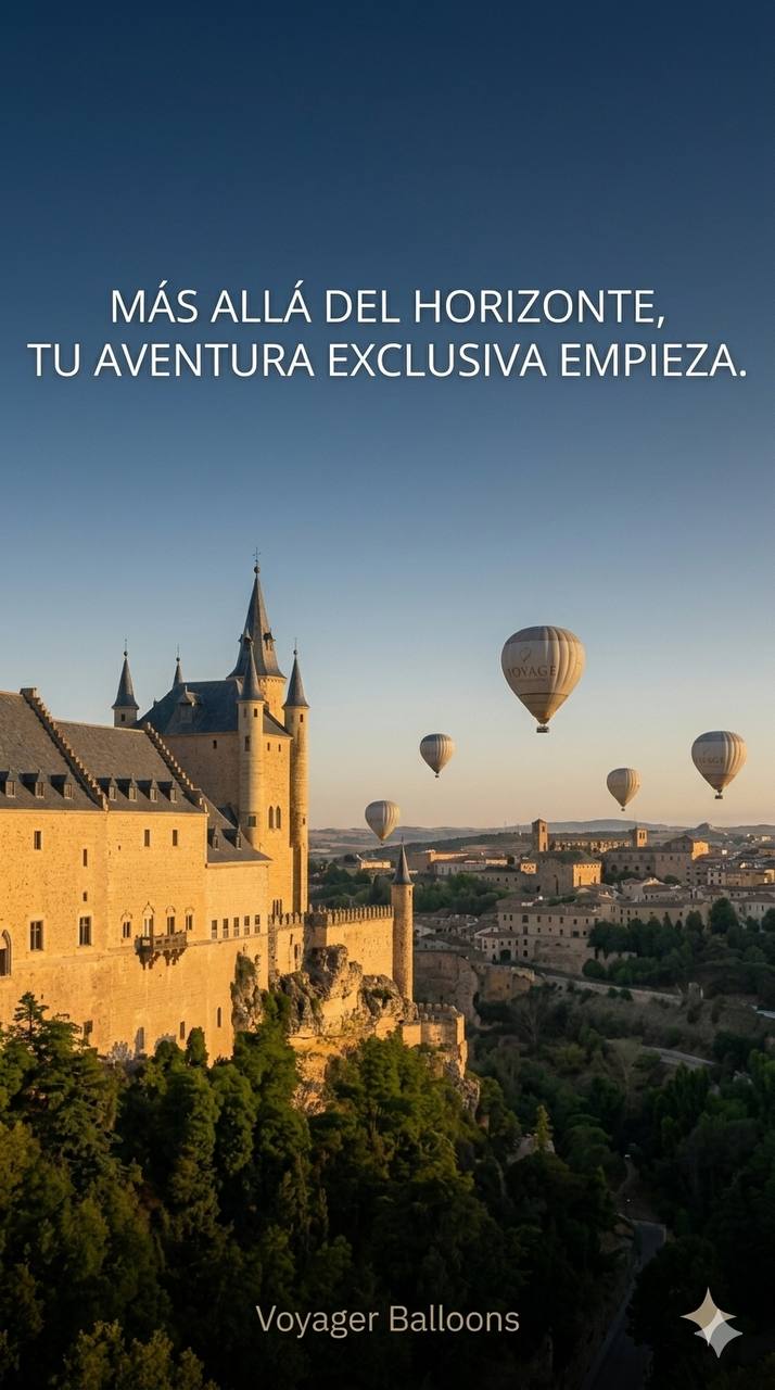 Vuelo en globo exclusivo sobre el Alcázar de Segovia